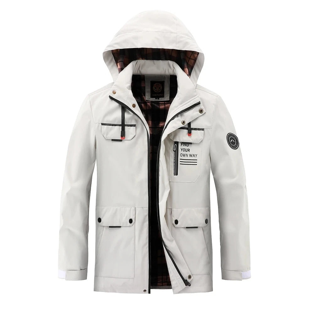 Men’s Winter Jacket with Hood in Durable Outdoor Style | Waterproof Warm Coat
