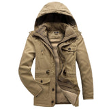 Men’s Winter Jacket with Fleece Lining and Hood | Warm Waterproof Coat