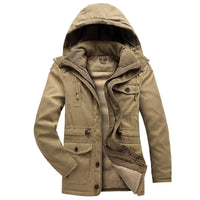 Men’s Winter Jacket with Fleece Lining and Hood | Warm Waterproof Coat