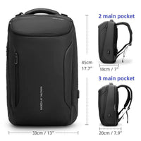 Waterproof Laptop Backpack | Oxford Fabric | USB Charging Port | Multi-Carry Design