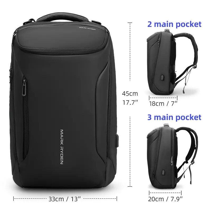 Waterproof Laptop Backpack | Oxford Fabric | USB Charging Port | Multi-Carry Design