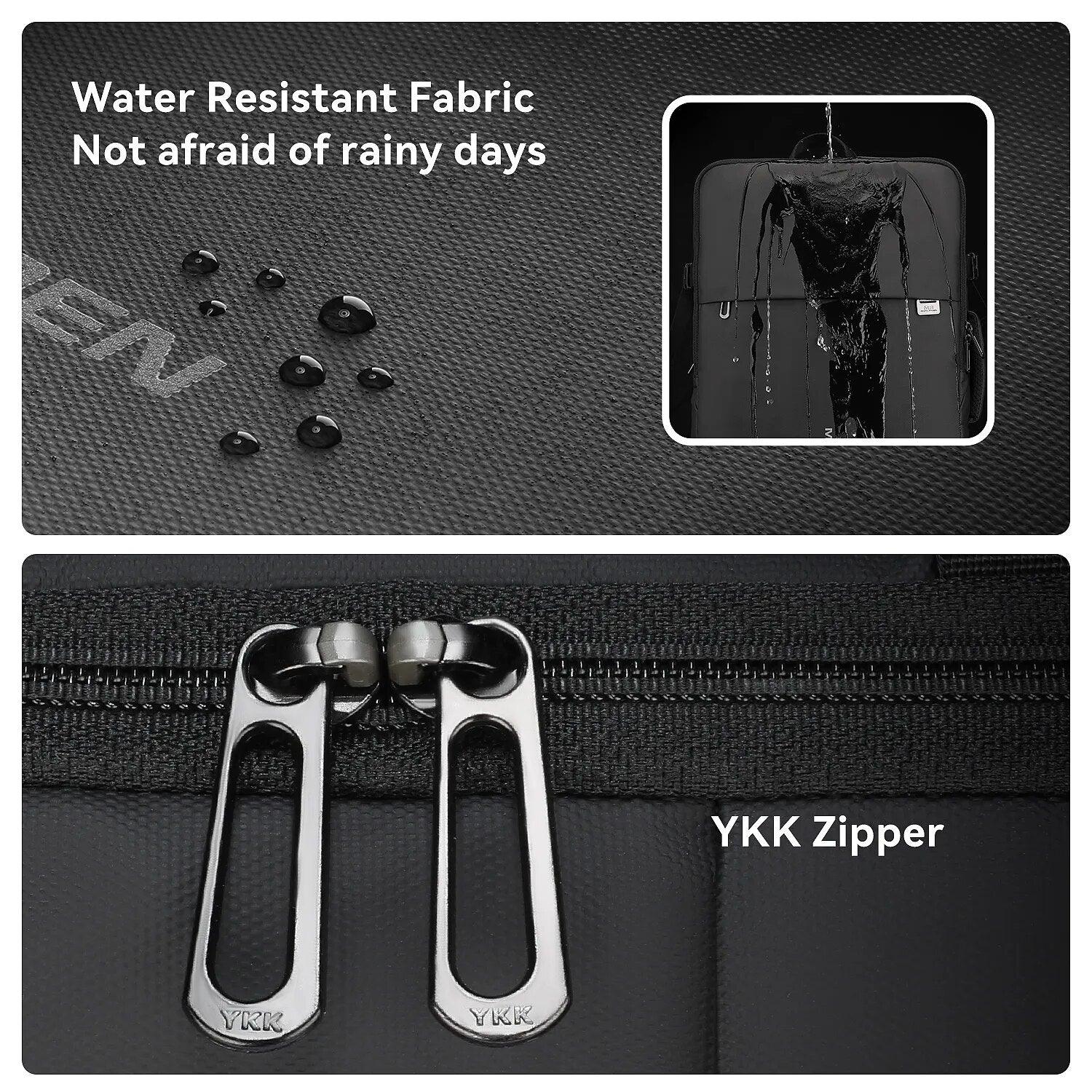 Expandable Laptop Backpack | Water-Resistant Oxford Fabric | USB Charging Port | Travel-Friendly Design
