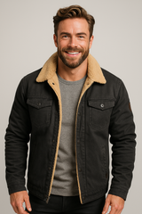 Men’s Bomber Jacket in Thermal Windproof Style | Stylish Winter Outerwear