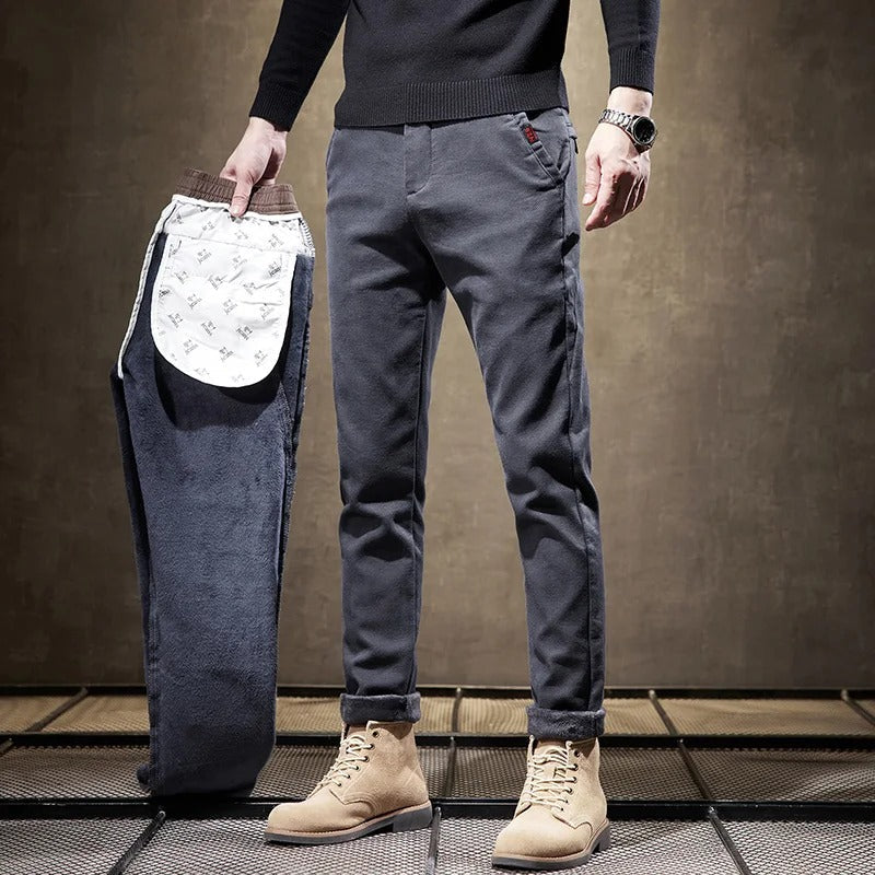 Men’s Fleece Pants in Straight Casual Fit | Warm Joggers for Everyday Comfort