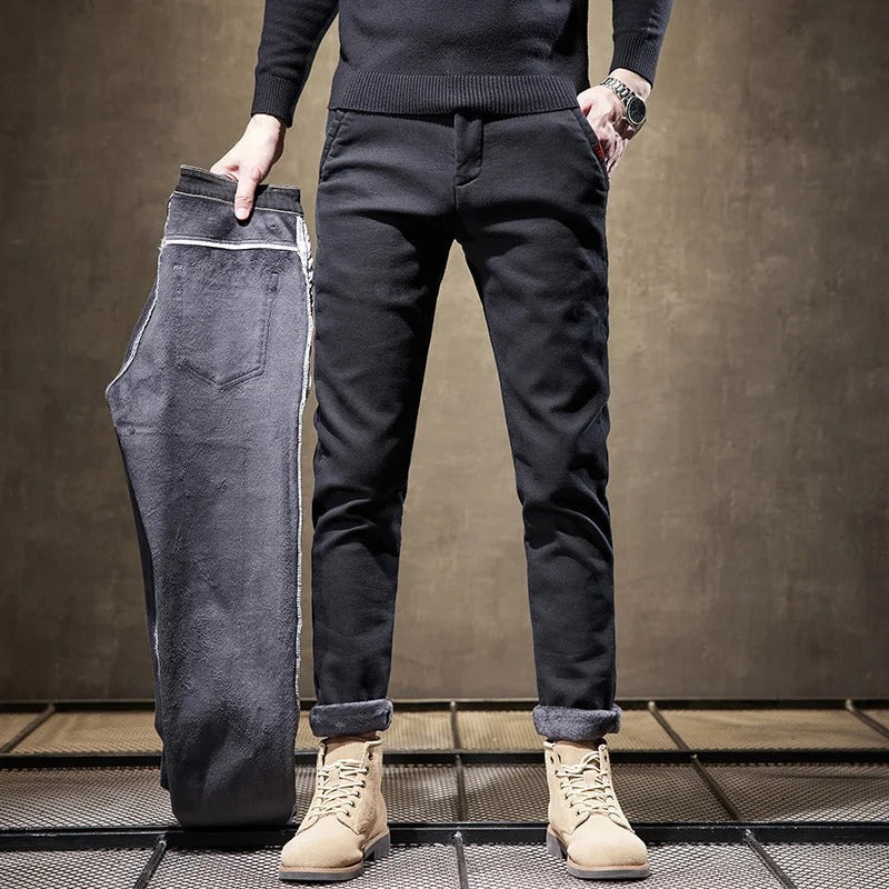 Men’s Fleece Pants in Straight Casual Fit | Warm Joggers for Everyday Comfort