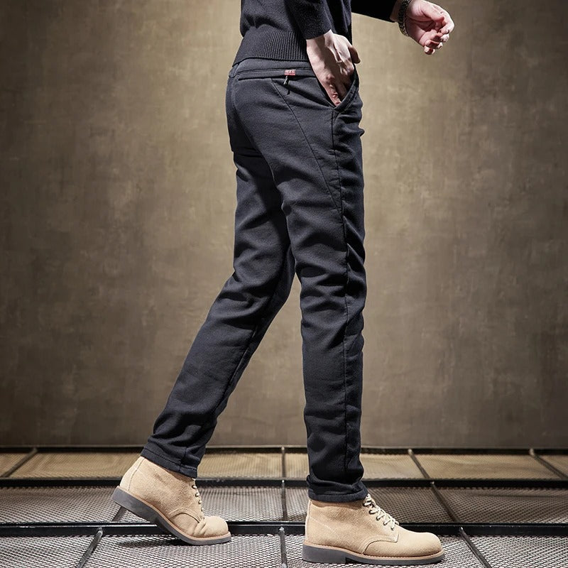 Men’s Fleece Pants in Straight Casual Fit | Warm Joggers for Everyday Comfort