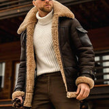 Men’s Winter Coat with Classic Lapel Collar | Warm Smart Casual Overcoat