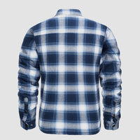 Men’s Quilted Flannel Jacket in Padded Casual Fit | Warm All-Season Shirt Coat