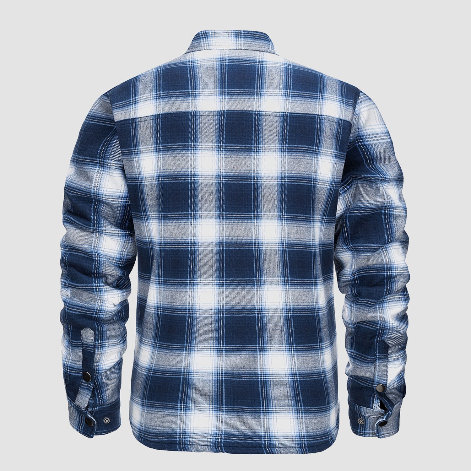 Men’s Quilted Flannel Jacket in Padded Casual Fit | Warm All-Season Shirt Coat