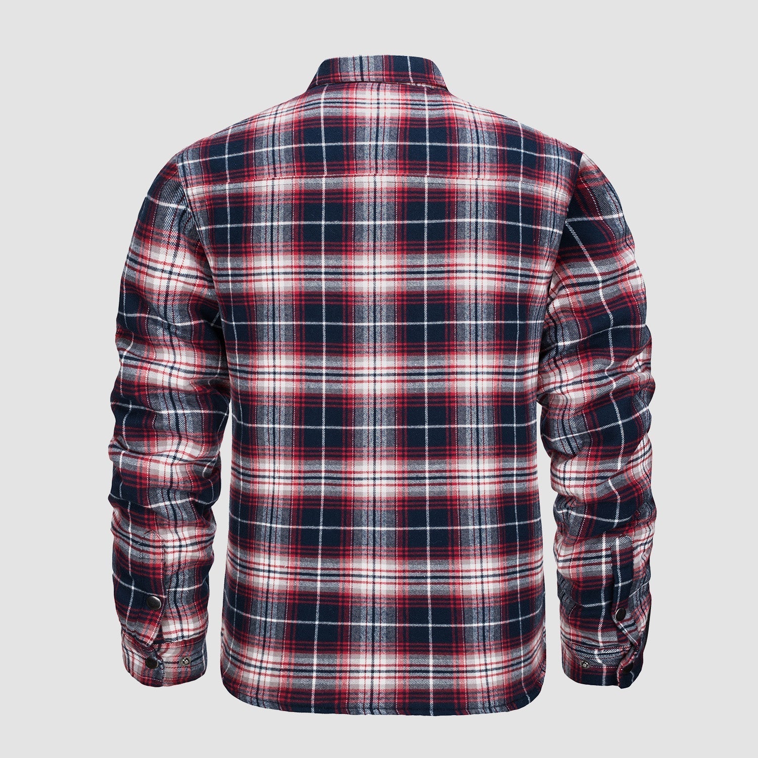 Men’s Quilted Flannel Jacket in Padded Casual Fit | Warm All-Season Shirt Coat