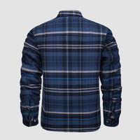 Men’s Quilted Flannel Jacket in Padded Casual Fit | Warm All-Season Shirt Coat