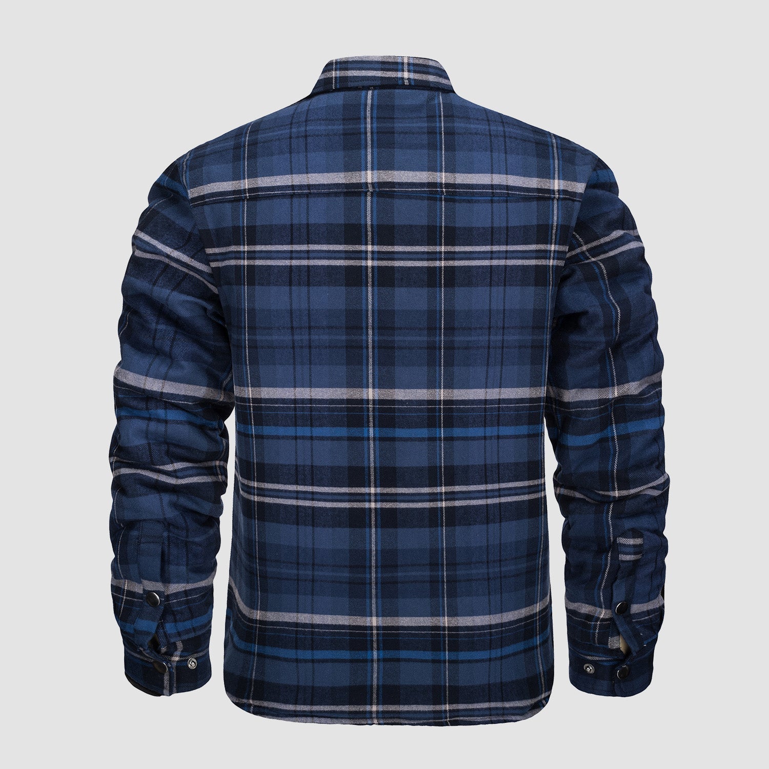 Men’s Quilted Flannel Jacket in Padded Casual Fit | Warm All-Season Shirt Coat