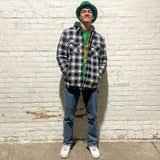 Men’s Quilted Flannel Jacket in Padded Casual Fit | Warm All-Season Shirt Coat