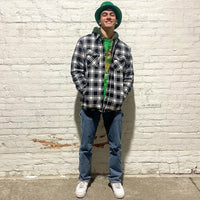 Men’s Quilted Flannel Jacket in Padded Casual Fit | Warm All-Season Shirt Coat