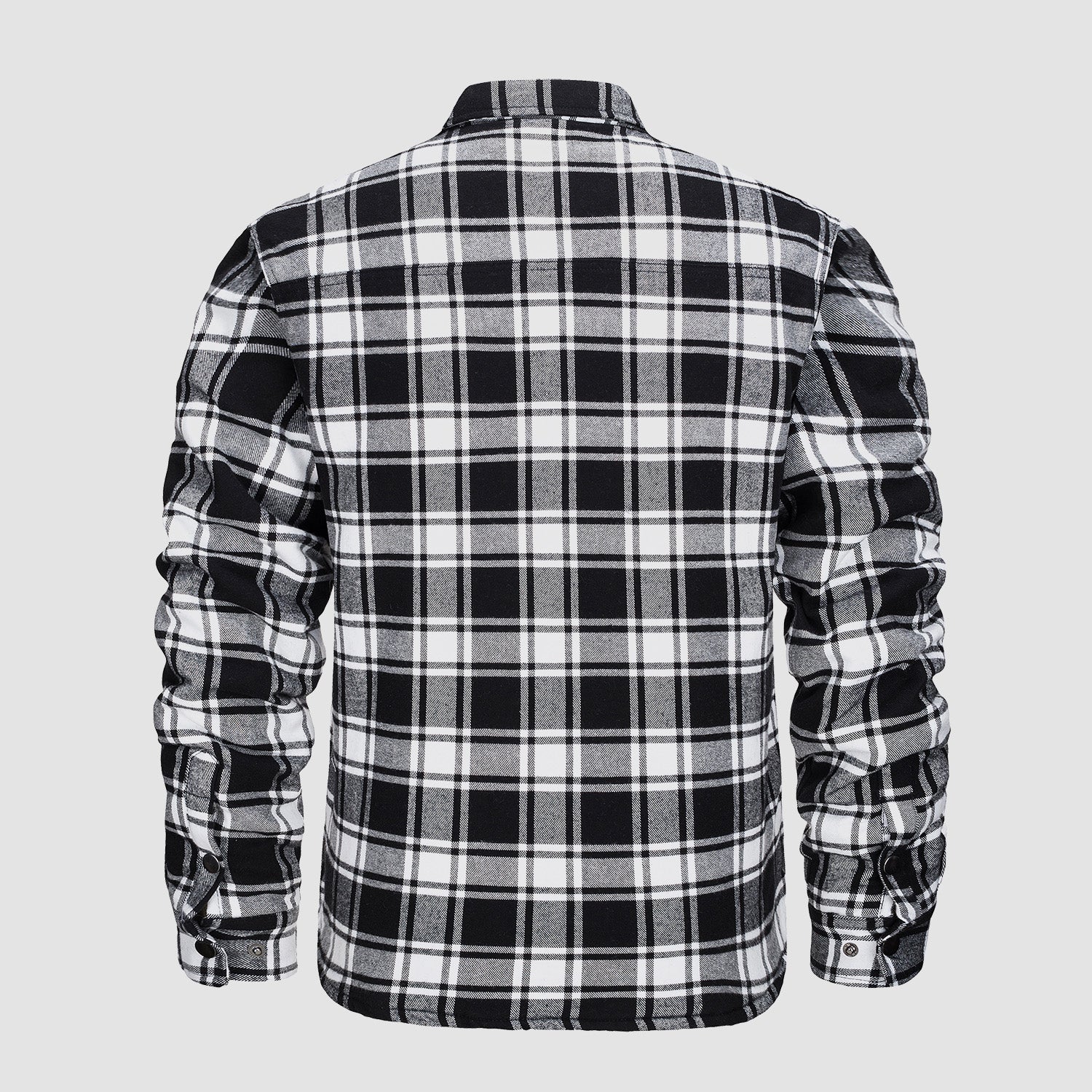 Men’s Quilted Flannel Jacket in Padded Casual Fit | Warm All-Season Shirt Coat