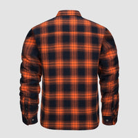 Men’s Quilted Flannel Jacket in Padded Casual Fit | Warm All-Season Shirt Coat