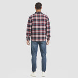 Men’s Quilted Flannel Jacket in Padded Casual Fit | Warm All-Season Shirt Coat