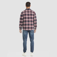 Men’s Quilted Flannel Jacket in Padded Casual Fit | Warm All-Season Shirt Coat