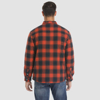 Men’s Quilted Flannel Jacket in Padded Casual Fit | Warm All-Season Shirt Coat
