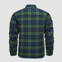 Men’s Quilted Flannel Jacket in Padded Casual Fit | Warm All-Season Shirt Coat