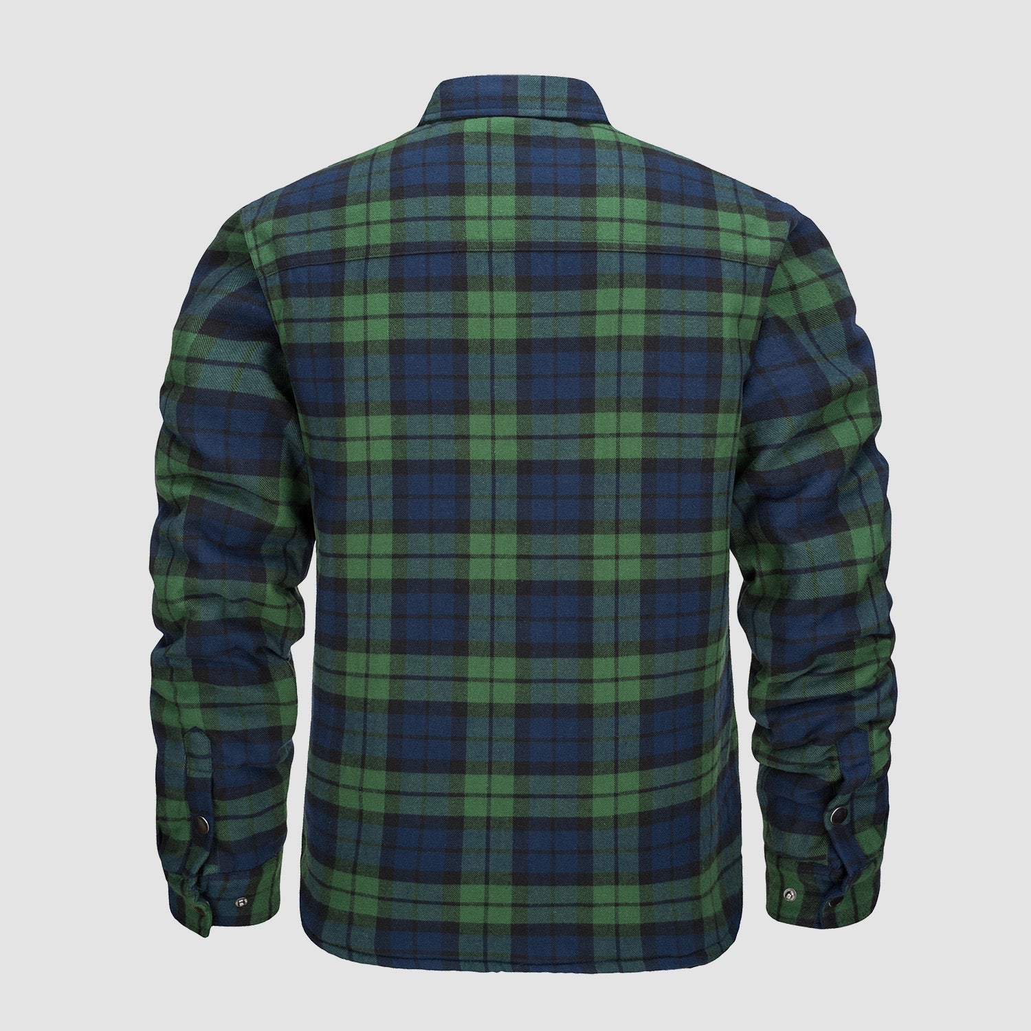 Men’s Quilted Flannel Jacket in Padded Casual Fit | Warm All-Season Shirt Coat