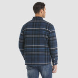 Men’s Quilted Flannel Jacket in Padded Casual Fit | Warm All-Season Shirt Coat