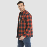 Men’s Quilted Flannel Jacket in Padded Casual Fit | Warm All-Season Shirt Coat