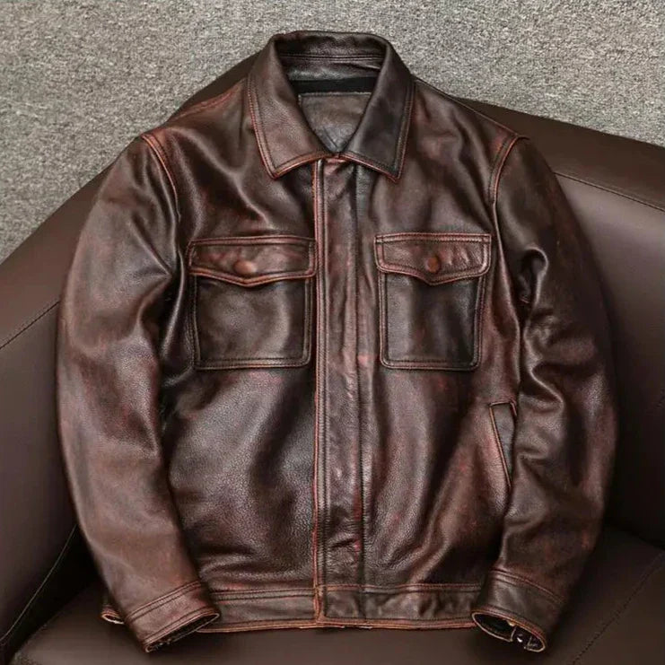 Unisex Classic Leather Jacket | Tailored Fit | Timeless Outerwear