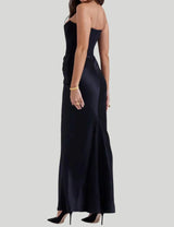 Women’s Strapless Maxi Dress in Elegant Evening Style | Formal Occasion Dress