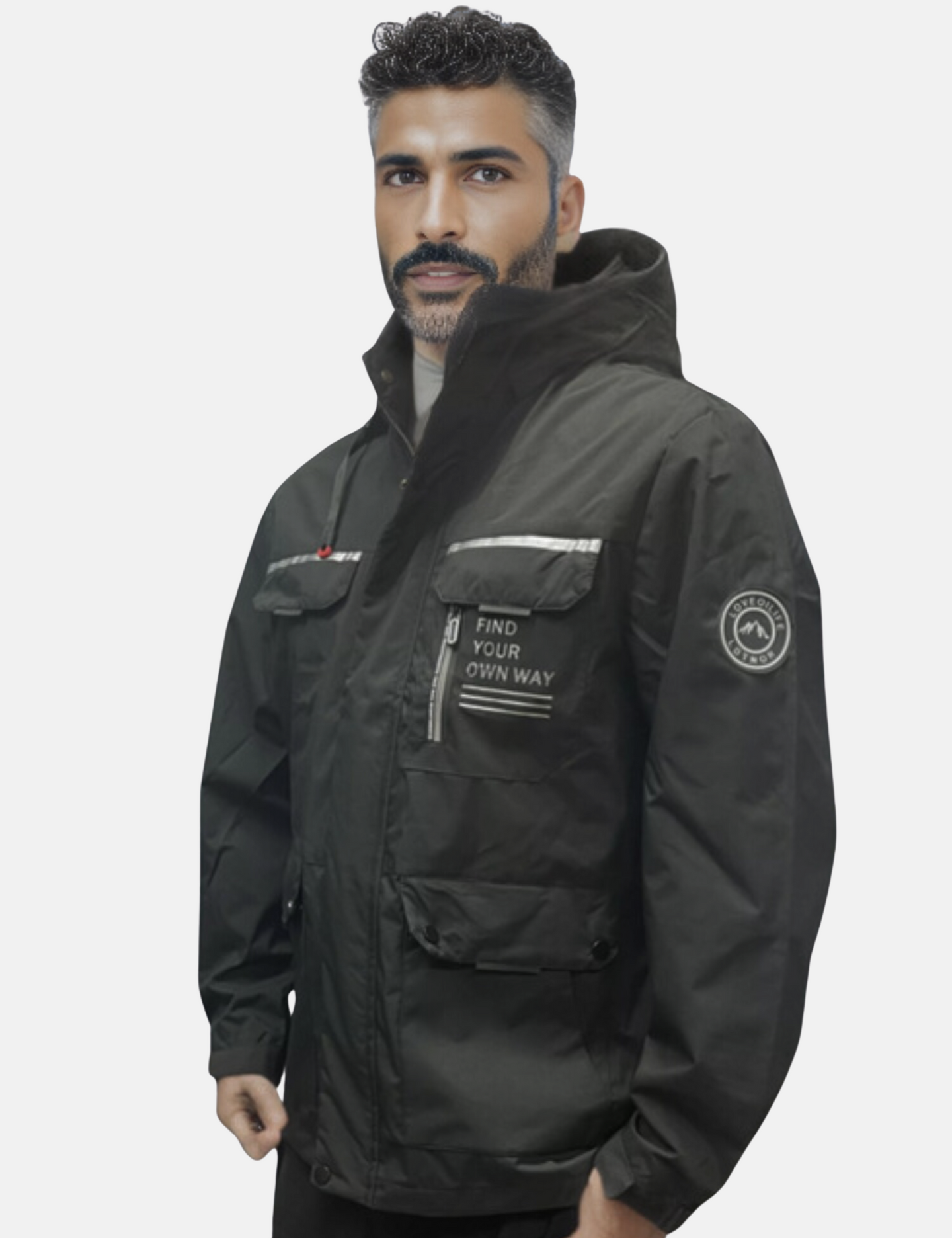 Men’s Waterproof Winter Jacket with Removable Hood | Warm All-Weather Coat