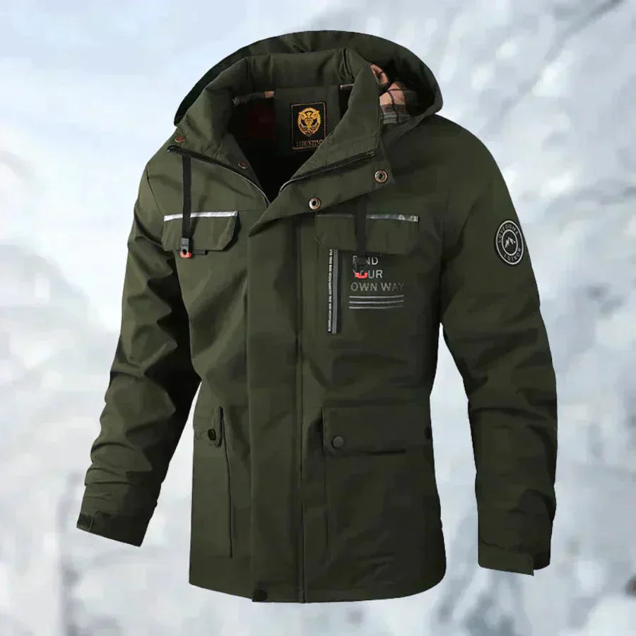 Men’s Waterproof Winter Jacket with Removable Hood | Warm All-Weather Coat