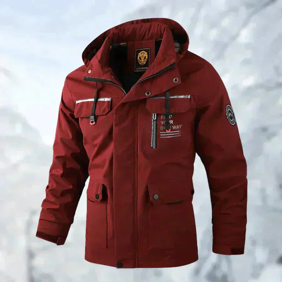 Men’s Waterproof Winter Jacket with Removable Hood | Warm All-Weather Coat