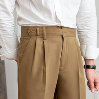 Men’s Old Money Tailored Trousers | Pleated Design | Straight-Leg Fit | Classic Elegance