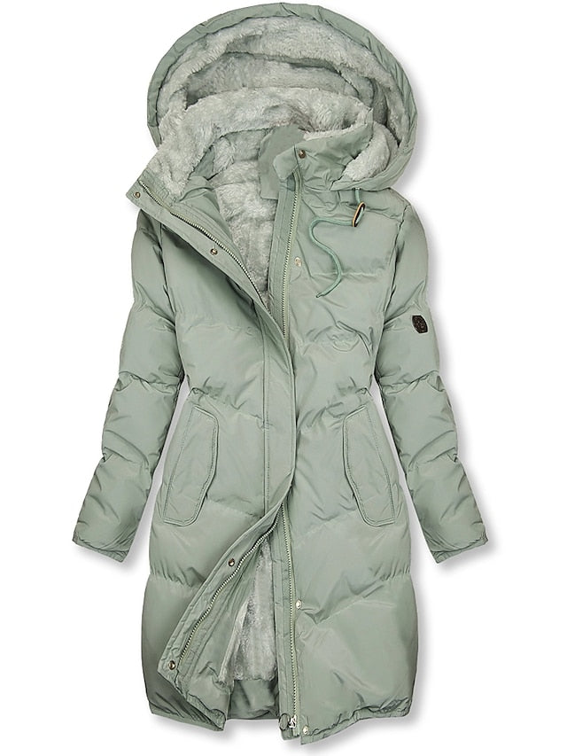 Women’s Elegant Coat | Long Winter Outerwear | Stylish Warm Jacket | Timeless Casual Layer