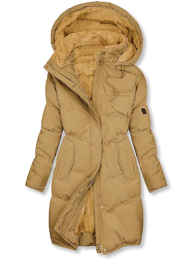 Women’s Elegant Coat | Long Winter Outerwear | Stylish Warm Jacket | Timeless Casual Layer
