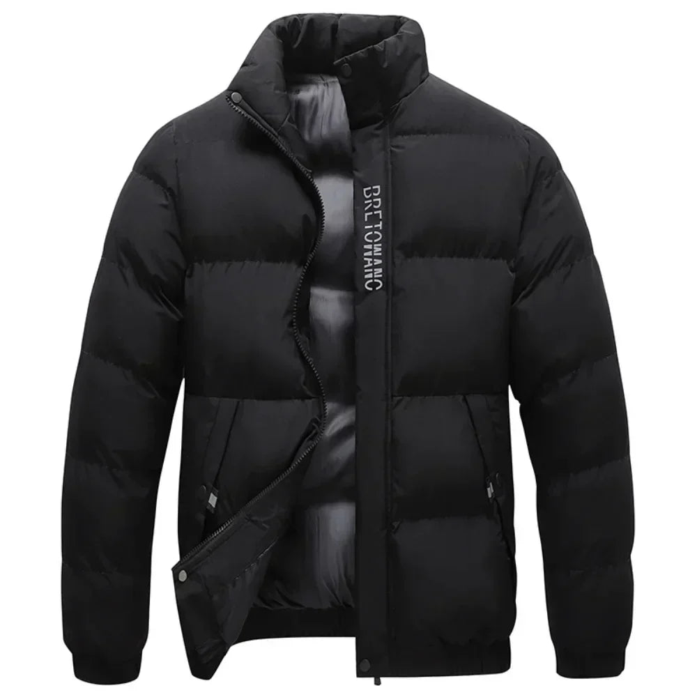 Men’s Puffer Jacket | Water-Resistant Outerwear | Warm Winter Coat | Windproof Design