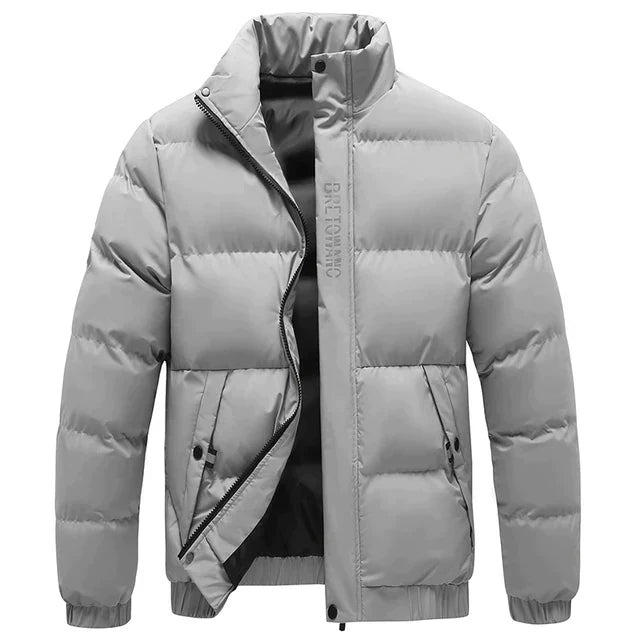Men’s Puffer Winter Jacket with Waterproof Design | Warm Padded Coat for Cold Weather