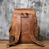 Large Leather Backpack | Vintage Travel Style | Durable Everyday Companion