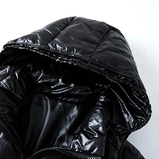 Men’s Puffer Jacket with Hood in Quilted Winter Style | Warm Insulated Coat