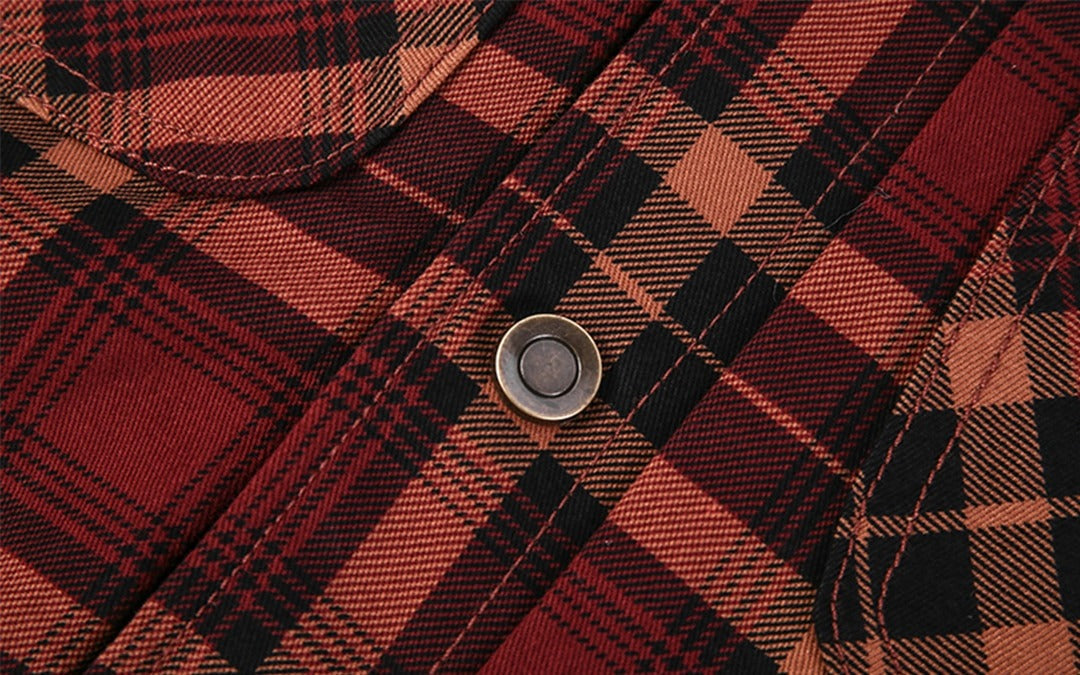 Men’s Lumberjack Hoodie Jacket in Winter Check Style | Warm Casual Coat
