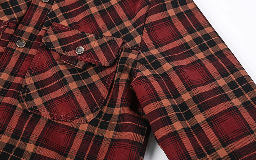 Men’s Lumberjack Hoodie Jacket in Winter Check Style | Warm Casual Coat