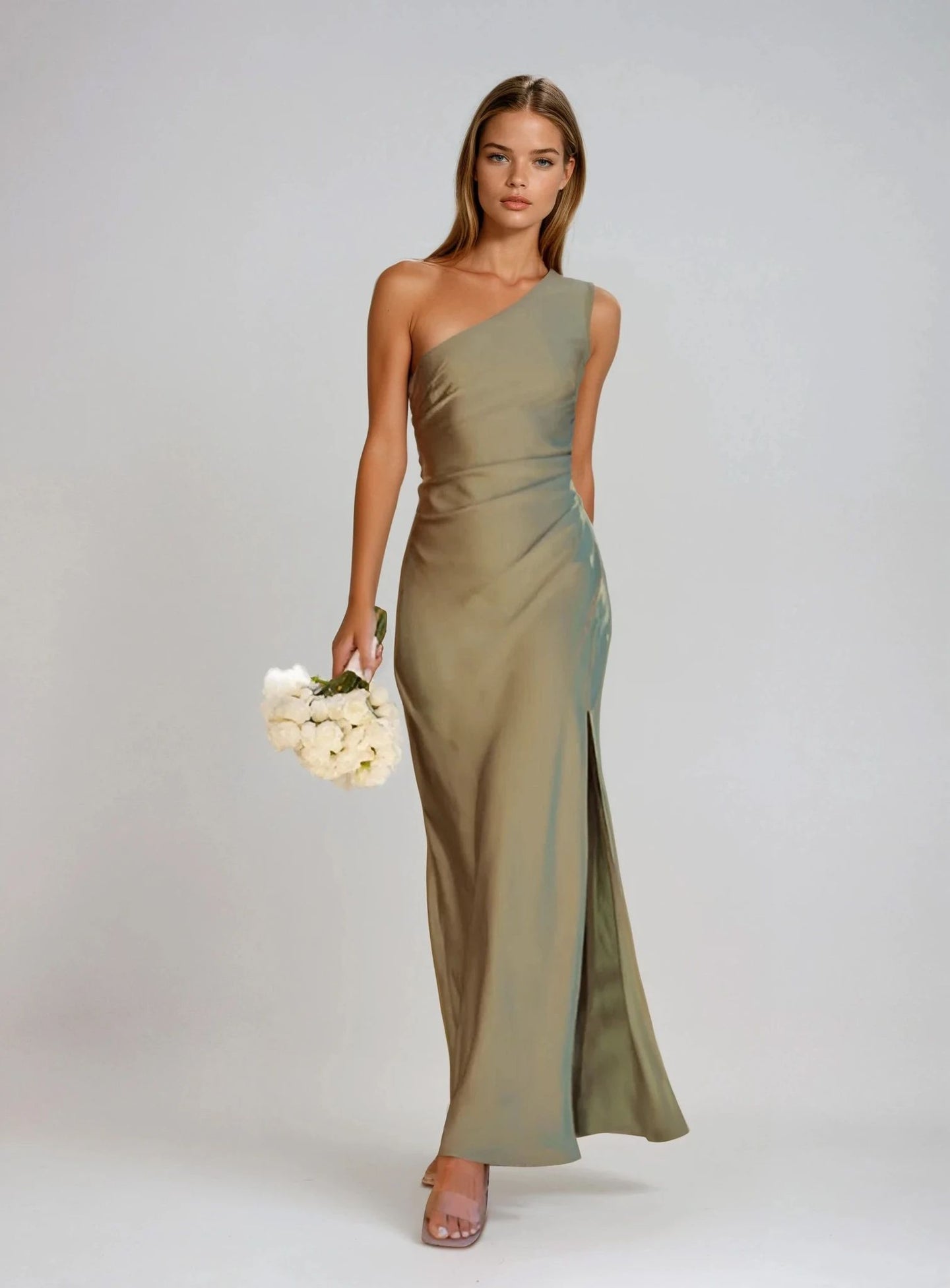 Women’s Maxi Dress with Elegant Side Slit | Evening Party & Wedding Guest Dress