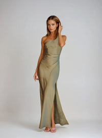 Women’s Maxi Dress with Elegant Side Slit | Evening Party & Wedding Guest Dress