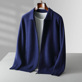 Men’s Zip Up Knitted Jacket | Lightweight Layer | Minimalist Style | Smart Casual Outerwear