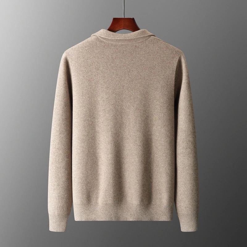 Men’s Zip Up Knitted Jacket | Lightweight Layer | Minimalist Style | Smart Casual Outerwear