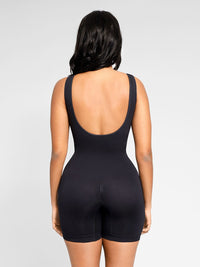 Wholesale Round Neck Seamless Sexy U Back Shape Shapewear with Removable Cups