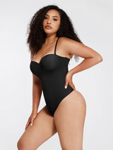 Wholesale One-Piece Underwire Strap Removable Waist And Abdomen Shaping Thong Bodysuit