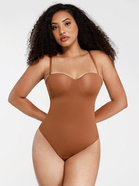 Wholesale One-Piece Underwire Strap Removable Waist And Abdomen Shaping Thong Bodysuit