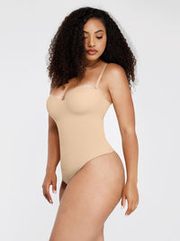 Wholesale One-Piece Underwire Strap Removable Waist And Abdomen Shaping Thong Bodysuit