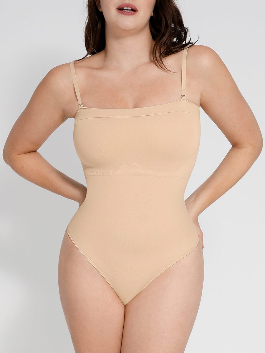 Wholesale Strap Removable Seamless 🌿Eco-friendly Sculpt Thong Bodysuit